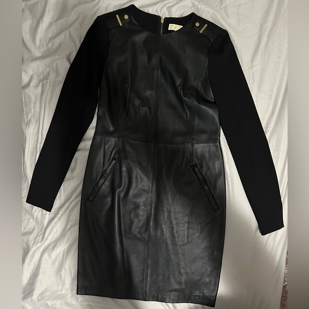 Michael Kors Leather Dress